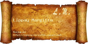 Lippay Margitta névjegykártya